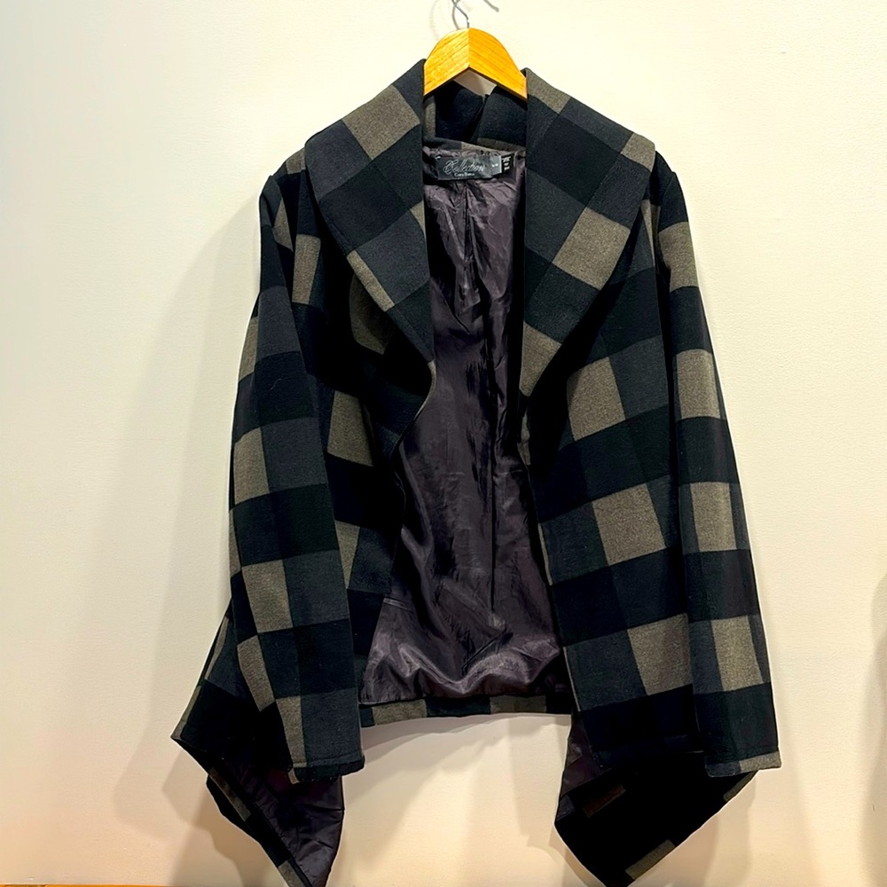 Costa Blanca Collections wool blend draped jacket